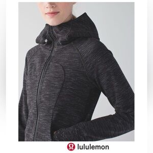 Lululemon Scuba Hoodie Terry - in Heathered Marled Black